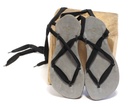 Gray barefoot sandals Caty