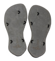 Gray barefoot sandals Caty